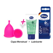 Kit Copa Menstrual + Lubricante | Pink