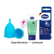 Kit Copa Menstrual + Lubricante | SkyBlue