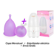 Kit Copa Menstrual + Esterilizador de Vapor | Color Violet