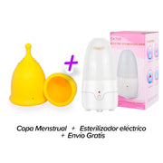 Kit Copa Menstrual + Esterilizador de Vapor | Yellow